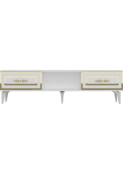 Violact Tv Sehpası Beyaz-Altın indirimleri