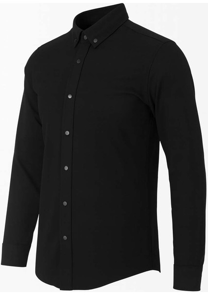 Siyah Erkek Gömlek modelleri