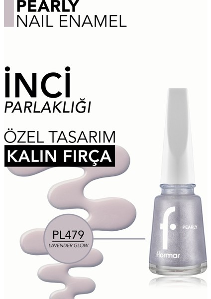 Pearly Yarı Transparan & Parlak Bitişli Sedefli Oje modelleri