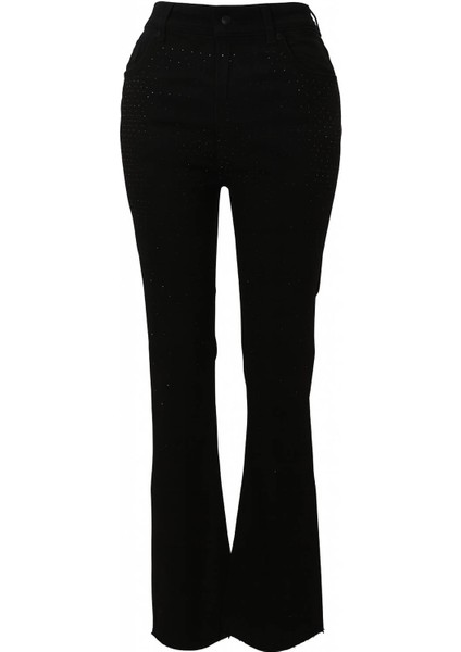 Siyah Kadın Jean Pantolon 7396-2
