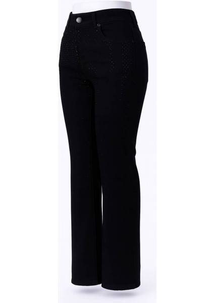 Siyah Kadın Jean Pantolon 7396-2 fırsatları