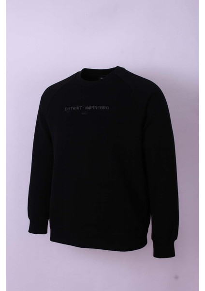 Siyah Erkek Sweatshirt Modal Reglan modelleri