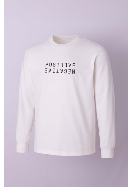 Beyaz Erkek Sweatshirt Rapidly modelleri