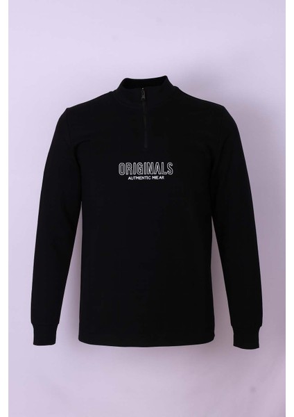 Siyah Erkek Sweatshirt