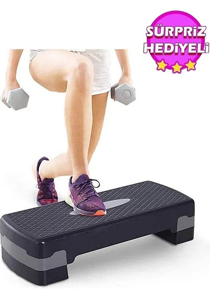 Son Kalite Step Tahtası 2 Kademeli Ayarlanabilir ve Tüm Egzersizlere Uygun