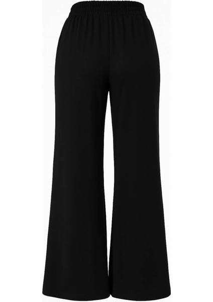 Siyah Kadın Eşofman Altı Modal Çımalı Bol Paça indirimleri