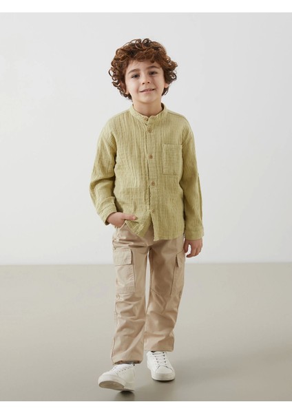 Lcw Kids Bej Beli Lastikli Erkek Çocuk Jogger Pantolon fiyatları