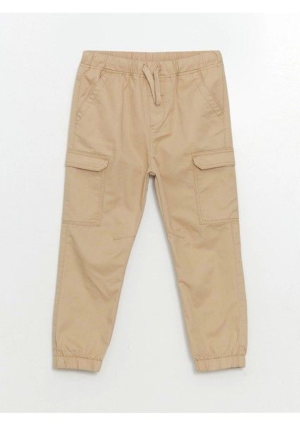 Lcw Kids Bej Beli Lastikli Erkek Çocuk Jogger Pantolon modelleri