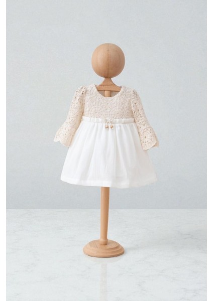 Dantel Kız Bebek Elbise