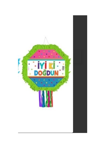 Pinyata İyiki Doğdun Yeşil 42cm ahşap sop.püsk modelleri