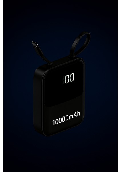 10.000 Mah Powerbank – 4 Çıkışlı | Hızlı Şarj | Tüm Cihazlarla Uyumlu |siyah modelleri
