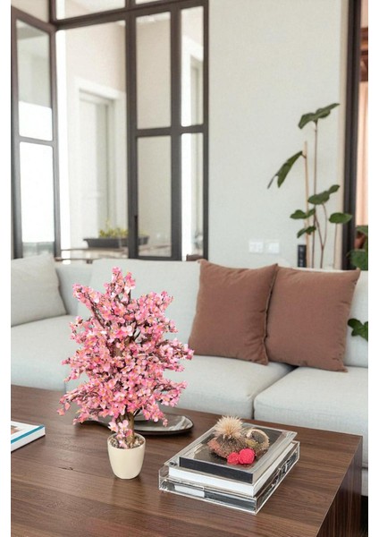 Yoğun Yapraklı 60 cm Yapay Sakura Bahar Dalı ağacı modelleri
