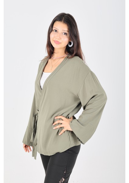 Kuşaklı,beli Ayarlanabilir,kadın Kimono