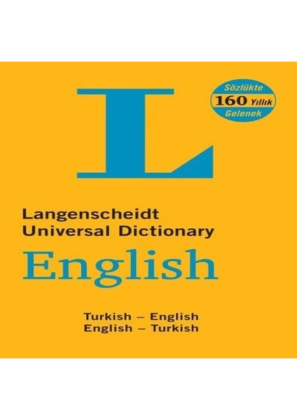 Langenscheidt İngilizce Türkçe Cep Sözlüğü Mesleki Hazırlık İçin 1998 Yılı Yayınlı