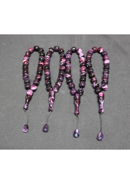 Efe Model Akrilik Monomer 4'lü Maskot Şakşak Tesbih | Hediyelik Aksesuar | Mor