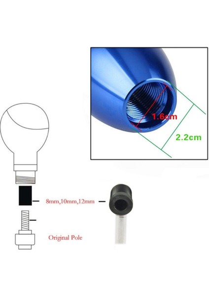 Metal Vites Topuzu Üniversal Kırmızı Renk modelleri