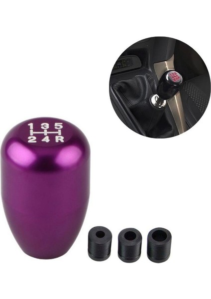 Metal Vites Topuzu Üniversal Mor Renk