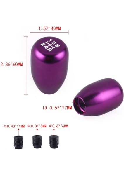 Metal Vites Topuzu Üniversal Mor Renk modelleri