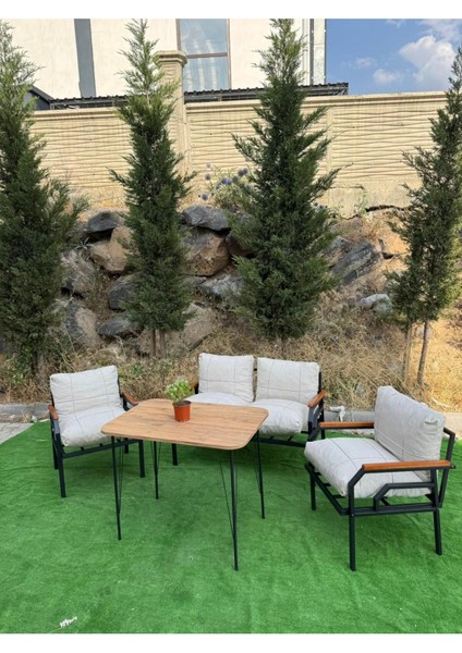Kutay Bahçe Mobilyası, Balkon Takımı, Çay Seti Koltuk Takımı Cafe Mobilyası 2-1-1 Masalı