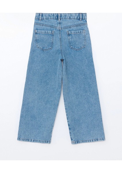 Lcw Kids Mavi Beli Ayarlanabilir Lastikli Kız Çocuk Jean Pantolon modelleri