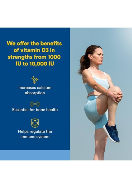 Vitamin D-3 D3 Max Potency, 10,000 Iu Cholecalciferol From Lanolin Bone & Immune Health Muscle modelleri