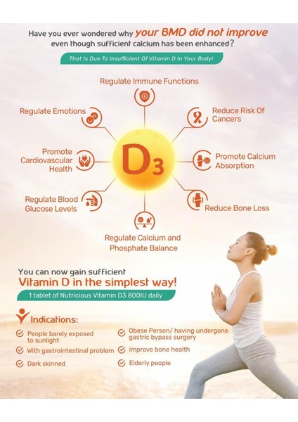 Vitamin D-3 D3 Max Potency, 10,000 Iu Cholecalciferol From Lanolin Bone & Immune Health Muscle indirimleri