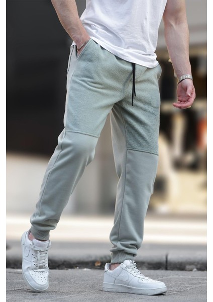 Yeşil Erkek Paçası Lastikli Polar Eşofman Altı 6555 fiyatları