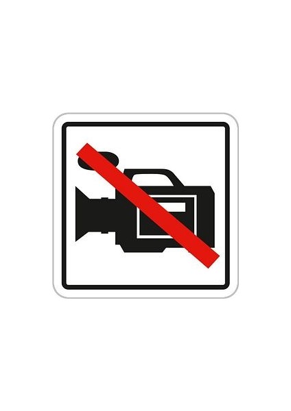 Kamera Yasak Sembolü 12 x 12 fiyatları