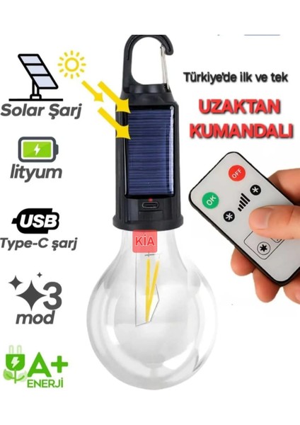 Solar Kumandalı LED Ampul