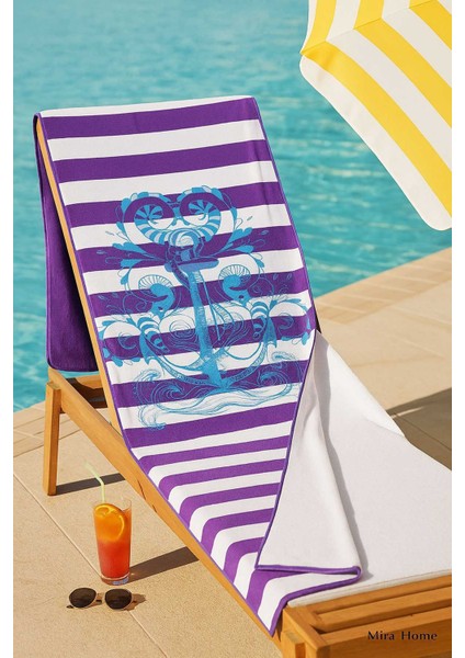 Seadream Tropikal Desenli Plaj Havlusu 70X140 cm Çapa fiyatları