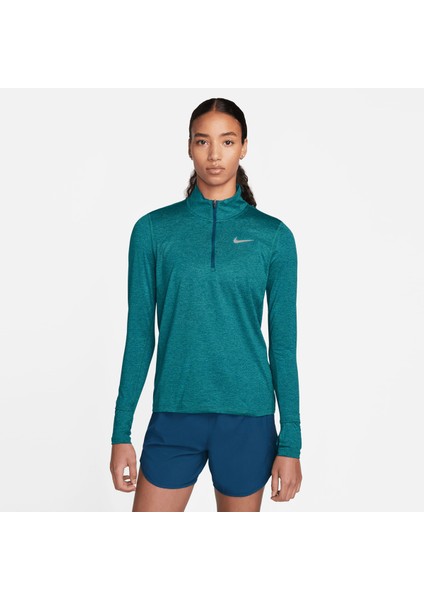 Element Dri Fit Kadın Koşu Sweatshirt - Dik Yaka - Parmak Delikli Kol ( CU3220 )