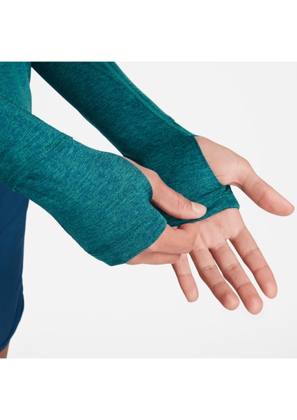 Element Dri Fit Kadın Koşu Sweatshirt - Dik Yaka - Parmak Delikli Kol ( CU3220 ) modelleri