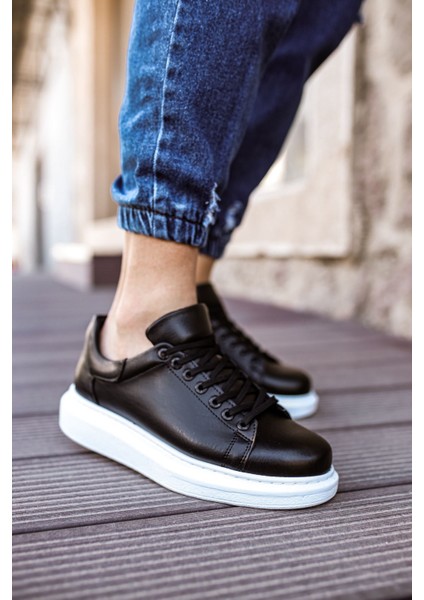 Erkek Siyah/beyaz Sneaker AYAKKABI-257 modelleri