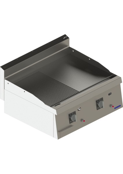 700 Seri Gazlı Izgara Yarı Nervür Krom 80X70 cm