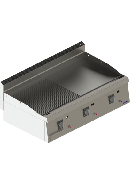 700 Seri Gazlı Izgara Yarı Nervür Krom 120X70 cm