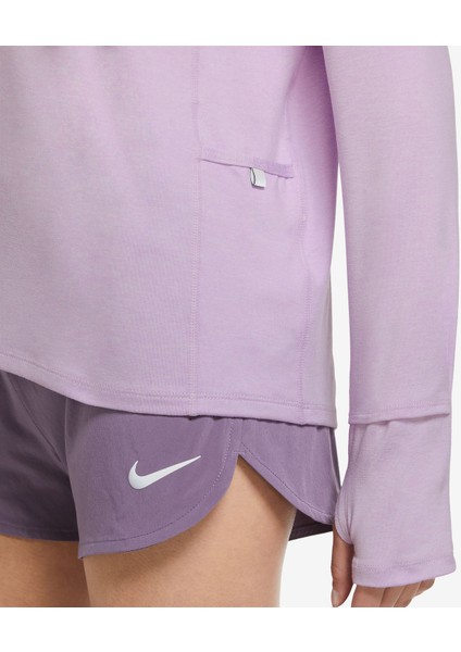 Element Dri Fit Kadın Koşu Sweatshirt - Dik Yaka - Parmak Delikli Kol ( CU3220 ) fırsatları