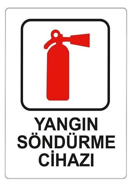Yangın Söndürme Cihazı Levha 25 x 35