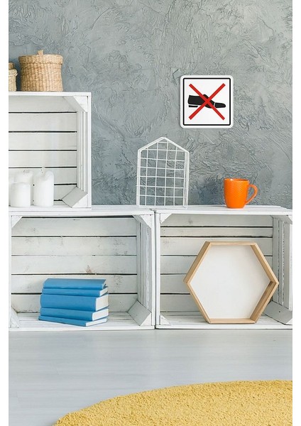 Ayakkabı ile Girilmez Sembolü 12 x 12