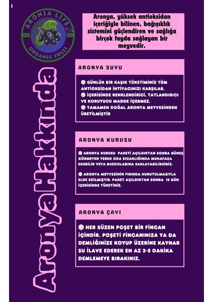 Aronya Çayı (10Adet) modelleri