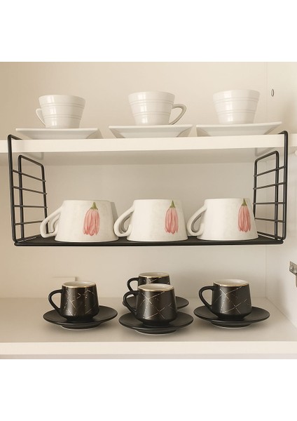 Metal Siyah Dolap Içine Asılabilen Raf