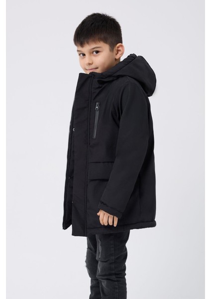 Spor Erkek Çocuk Kürklü Su ve Rüzgar Geçirmez Kapüşonlu 3 Cep Kışlık Mont & Kaban & Parka fiyatları