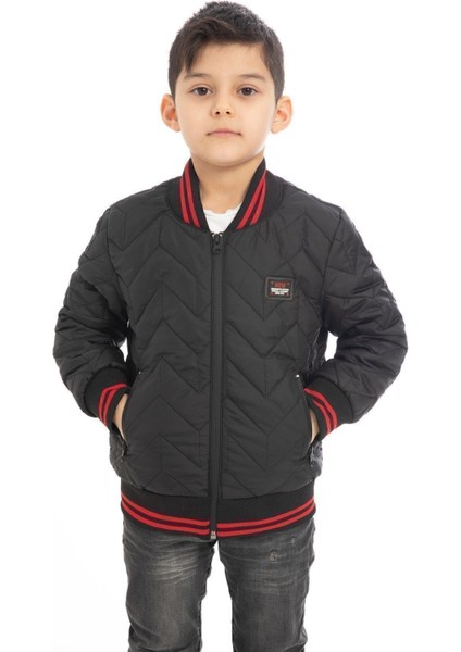 Spor Erkek Çocuk Kolej Yaka Astarlı Su ve Rüzgar Geçirmez Fermuarlı Cep Mont Ceket fiyatları