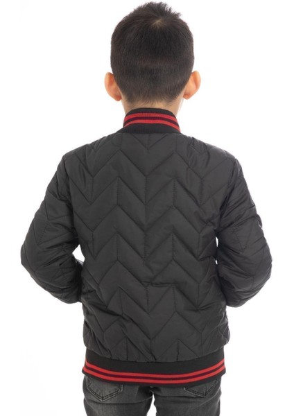 Spor Erkek Çocuk Kolej Yaka Astarlı Su ve Rüzgar Geçirmez Fermuarlı Cep Mont Ceket modelleri