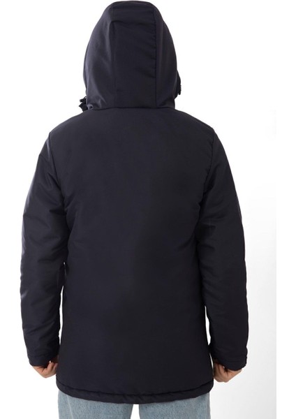 Spor Erkek Polarlı Kürklü Su ve Rüzgar Geçirmez Kapüşonlu Kışlık Mont & Kaban & Parka fırsatları