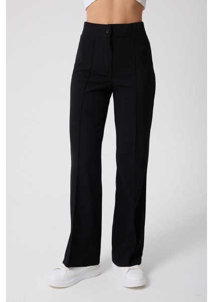 Kadın Yüksek Belli Toparlayıcı Ispanyol Paça Palazzo Pantolon fırsatları