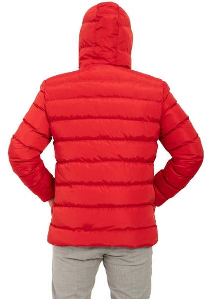 Erkek Kapüşonlu Polarlı Kürklü Su Geçirmez Rüzgara Dayanıklı Şişme Mont Kaban Parka indirimleri