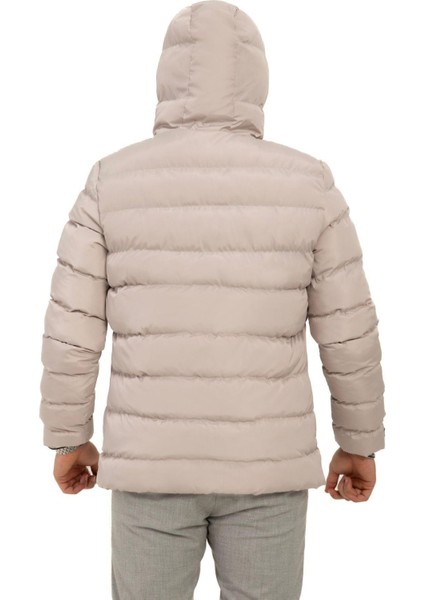 Erkek Kapüşonlu Polarlı Kürklü Su Geçirmez Rüzgara Dayanıklı Şişme Mont Kaban Parka modelleri