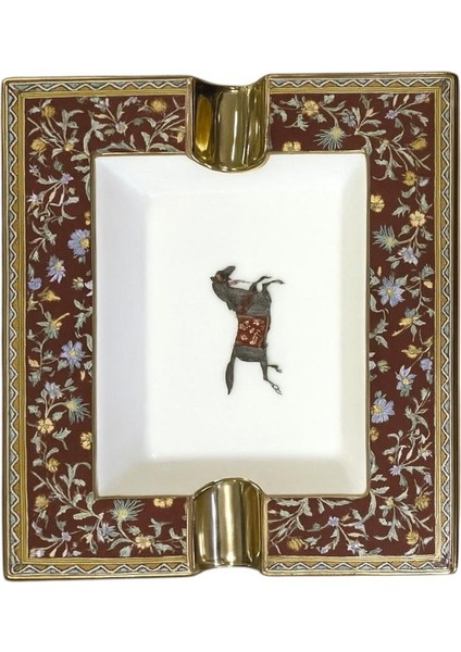 Dekoratif Porselen Küllük - Lüks Ev & Ofis Dekorasyonu - Çiçek Desenli - Koleksiyonluk fırsatları