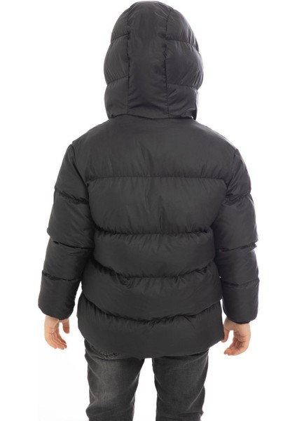 Spor Erkek Çocuk Polarlı Kürklü Kapüşonlu Su Geçirmez Rüzgara Dayanıklı Şişme Kışlık Mont modelleri