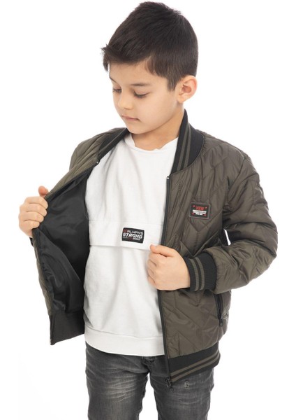 Spor Erkek Çocuk Kolej Yaka Astarlı Su ve Rüzgar Geçirmez Fermuarlı Cep Mont Ceket modelleri